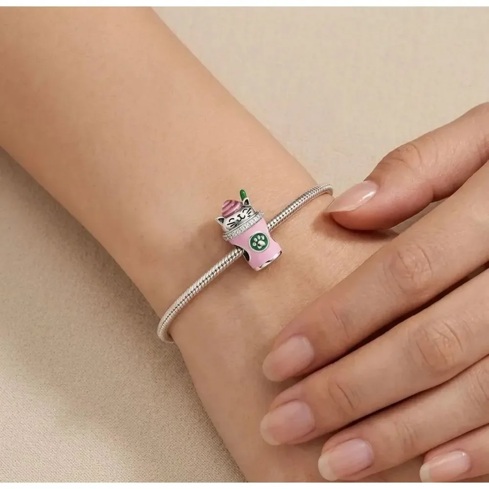 925 Sterling Silver love coffee